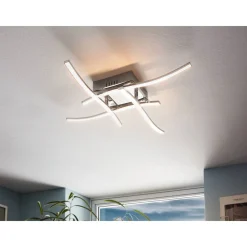 LED-Deckenleuchte Valmora chrom/weiß^Eglo Discount