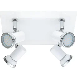 LED-DeckenleuchteTamara 4-flammig 26 x 26 cm weiß/chrom*Eglo Sale