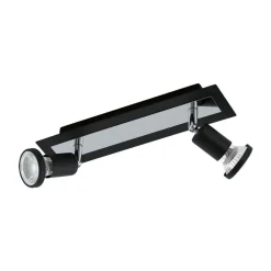 LED-Spot Sarria schwarz-chrom 2 Stück^Eglo Hot