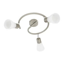 Spot Enea 3 G-Form silber-matt-weiß^Eglo