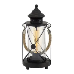 Tischleuchte Bradford Durchmesser 14 x 33 cm mit Schalter schwarz^Eglo New