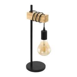 Eglo Tischleuchte Townshend schwarz