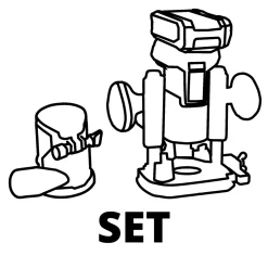 Akku-Oberfräse /-Kantenfräse TP-RO 18 Set Li BL - Solo^Einhell Outlet