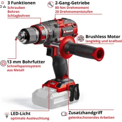 Einhell Akku- Schlagbohrschrauber TP-CD 18/80 Li-i BL - Solo