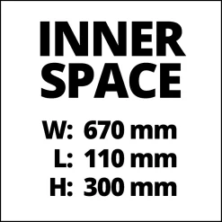 Elektrowerkzeug-Box L70/35 25 x 70 x 35 cm rot-schwarz*Einhell Online