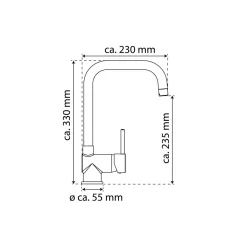 Spültischarmatur „Futura“ chrom mit Cold-Start-Funktion^Eisl New