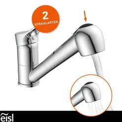 Eisl Spültischarmatur „Verona“ chrom mit Geschirrbrause