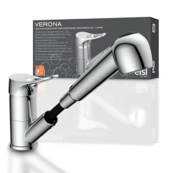 Eisl Spültischarmatur „Verona“ chrom mit Geschirrbrause