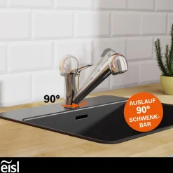 Eisl Spültischarmatur „Verona“ chrom mit Geschirrbrause