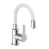 Waschtischarmatur Flexo chrom weiß Cold Start*Eisl Best