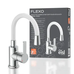 Waschtischarmatur Flexo chrom weiß Cold Start*Eisl Best