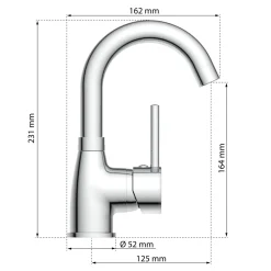Waschtischarmatur „Futura“ chrom mit Cold-Start-Funktion^Eisl Hot
