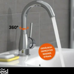 Waschtischarmatur „Futura“ chrom mit Cold-Start-Funktion^Eisl Hot