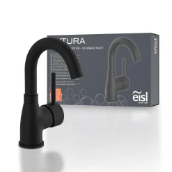 Waschtischarmatur „Futura“ schwarz mit Cold-Start-Funktion*Eisl Best