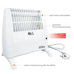 Elektro-Heizgebläse weiß 31 x 13 x 28 cm