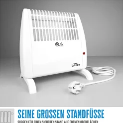 Elektro-Heizgebläse weiß 31 x 13 x 28 cm