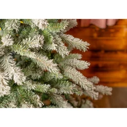 Künstlicher Weihnachtsbaum Frost Fichte 116x180cm Grün Weiß*Evergreen Hot
