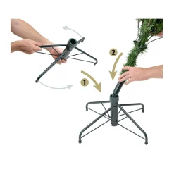 Künstlicher Weihnachtsbaum Frost Fichte 116x180cm Grün Weiß*Evergreen Hot