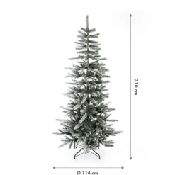 Evergreen Künstlicher Weihnachtsbaum Cedar Frost Kiefer 114x210cm Grün Weiß