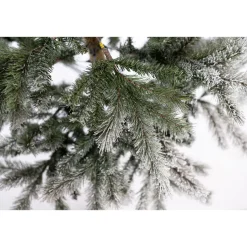 Evergreen Künstlicher Weihnachtsbaum Cedar Frost Kiefer 114x210cm Grün Weiß