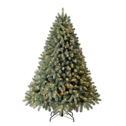 Künstlicher Weihnachtsbaum Vermont Fichte inkl. LEDs 129x180cm Grün*Evergreen New