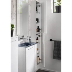 Gäste-WC Hochschrank slim SBC 300 x 1620 x 168 mm Weiß*Fackelmann