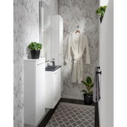 Gäste-WC Hochschrank slim SBC 300 x 1620 x 168 mm Weiß*Fackelmann