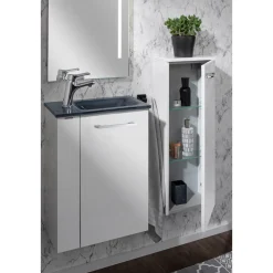 Gäste-WC Midischrank slim SBC 302 x 826 x 170 mm Weiß*Fackelmann New