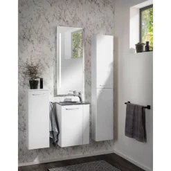 Gäste-WC Midischrank slim SBC 302 x 826 x 170 mm Weiß*Fackelmann New