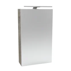 Gäste-WC Spiegelschrank links SBC 400 x 680 x 153 mm NatureOak*Fackelmann Best