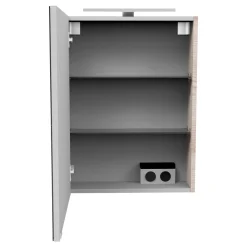 Fackelmann Gäste-WC Spiegelschrank links SBC 500 x 680 x 153 mm Alaska-Esche