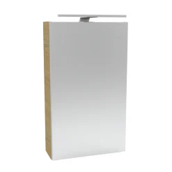 Fackelmann Gäste-WC Spiegelschrank links SBC 400 x 680 x 153 mm Sandeiche