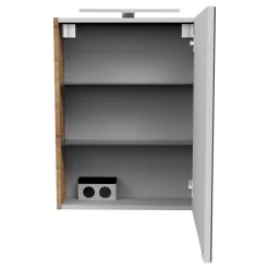 Fackelmann Gäste-WC Spiegelschrank rechts SBC 500 x 680 x 153 mm AstEiche