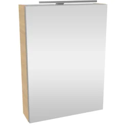 Fackelmann Gäste-WC Spiegelschrank rechts SBC 500 x 680 x 153 mm Sandeiche