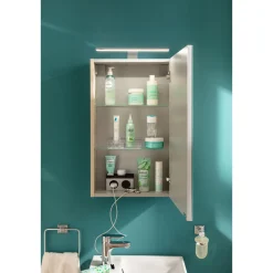 Gäste-WC Spiegelschrank rechts SBC 400 x 680 x 153 mm Alaska-Esche*Fackelmann Discount