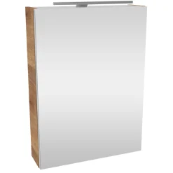 Fackelmann Gäste-WC Spiegelschrank links SBC 500 x 680 x 153 mm AstEiche