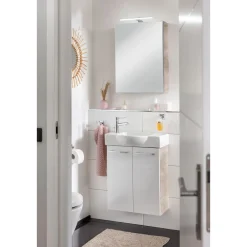 Gäste-WC Spiegelschrank rechts SBC 500 x 680 x 153 mm NatureOak^Fackelmann Online