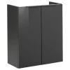 Fackelmann Gäste-WC Waschtischunterschrank SBC 520 x 600 x 243 mm anthrazit
