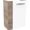 Gäste-WC Waschtischunterschrank rechts SBC 440 x 600 x 243 mm Graueiche/Weiß*Fackelmann