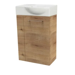 Gäste-WC Waschtischunterschrank rechts SBC 440 x 600 x 243 mm AstEiche*Fackelmann Hot