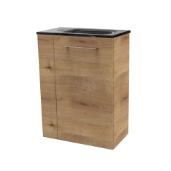 Gäste-WC Waschtischunterschrank rechts SBC 440 x 600 x 243 mm AstEiche*Fackelmann Hot