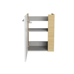 Fackelmann Gäste-WC Waschtischunterschrank links SBC 440 x 600 x 243 mm Sandeiche/Weiß