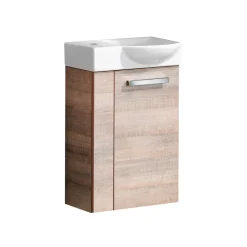 Fackelmann Gäste-WC Waschtischunterschrank rechts SBC 440 x 600 x 243 mm Graueiche