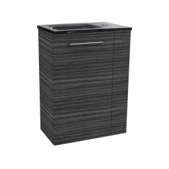 Fackelmann Gäste-WC Waschtischunterschrank links SBC 440 x 600 x 243 mm DarkOak