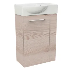 Fackelmann Gäste-WC Waschtischunterschrank links SBC 440 x 600 x 243 mm Alaska-Esche