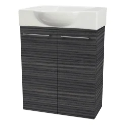 Fackelmann Gäste-WC Waschtischunterschrank SBC 520 x 600 x 243 mm DarkOak