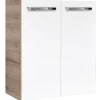 Gäste-WC Waschtischunterschrank SBC 520 x 600 x 243 mm Graueiche/Weiß*Fackelmann New