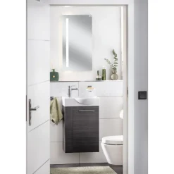 Gäste-WC Waschtischunterschrank rechts SBC 440 x 600 x 243 mm DarkOak*Fackelmann New