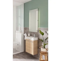 Fackelmann Gäste-WC Waschtischunterschrank SBC 520 x 600 x 243 mm Sandeiche