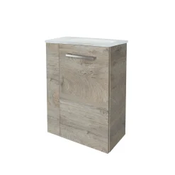 Gäste-WC Waschtischunterschrank rechts SBC 440 x 600 x 243 mm NatureOak^Fackelmann Discount